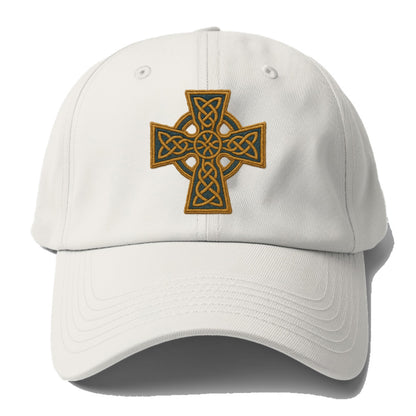 Book Of Kells Cross - Baseball Cap For Big Heads - Off White