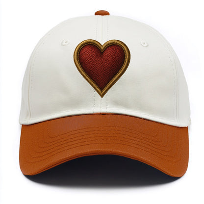 Heart  - Two Tone Cap - Orange