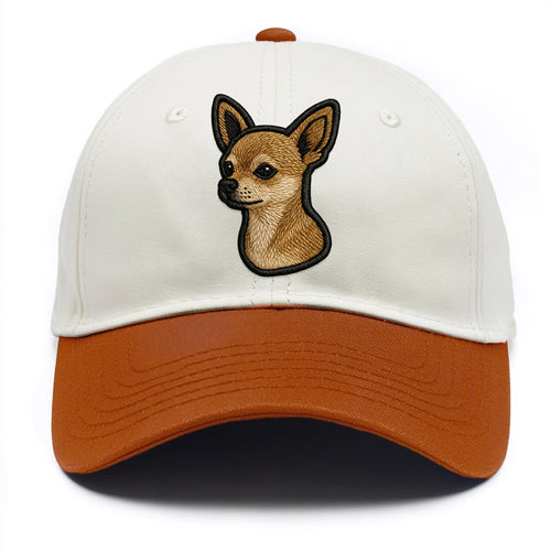 Chihuahua - Modern tiny dog logo with bo - Two Tone Cap