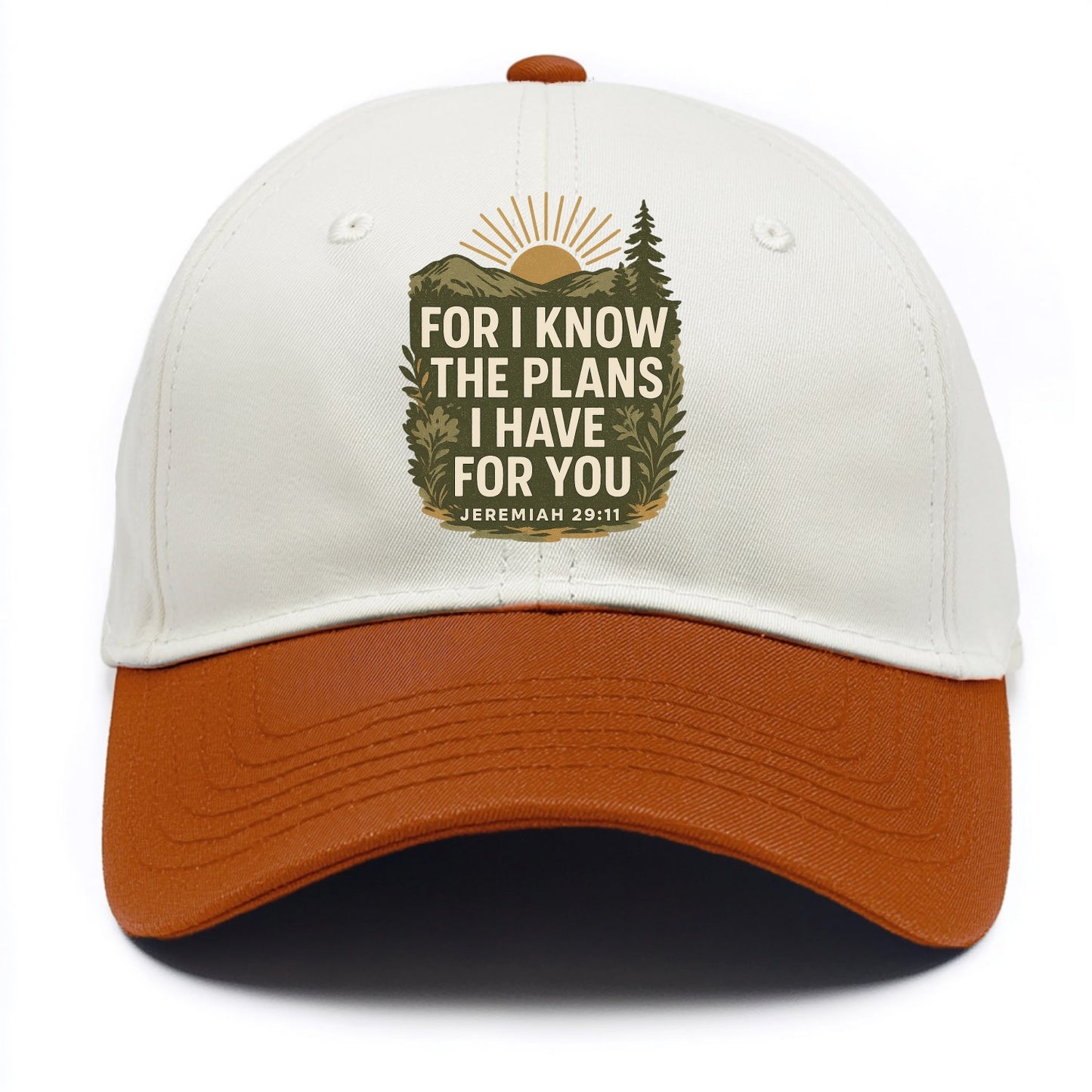 Jeremiah 29:11 Sunrise - Two Tone Cap - Orange