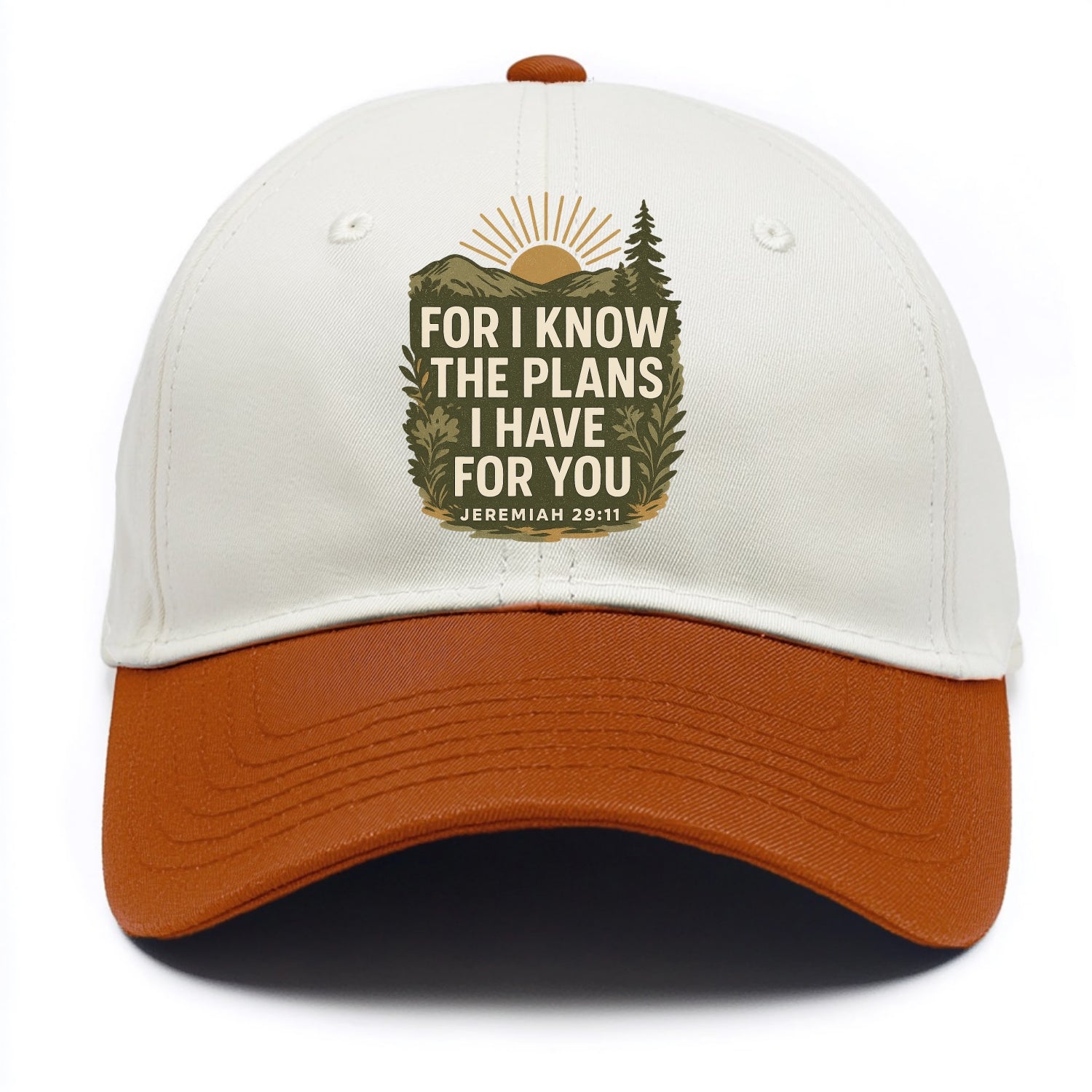 Jeremiah 29:11 Sunrise - Two Tone Cap - Orange