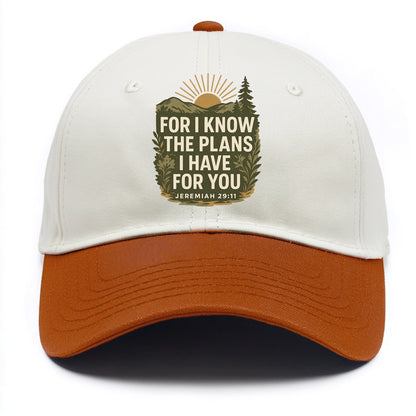 Jeremiah 29:11 Sunrise - Two Tone Cap - Orange