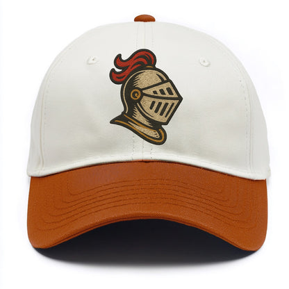 Knight Helmet  - Two Tone Cap - Orange