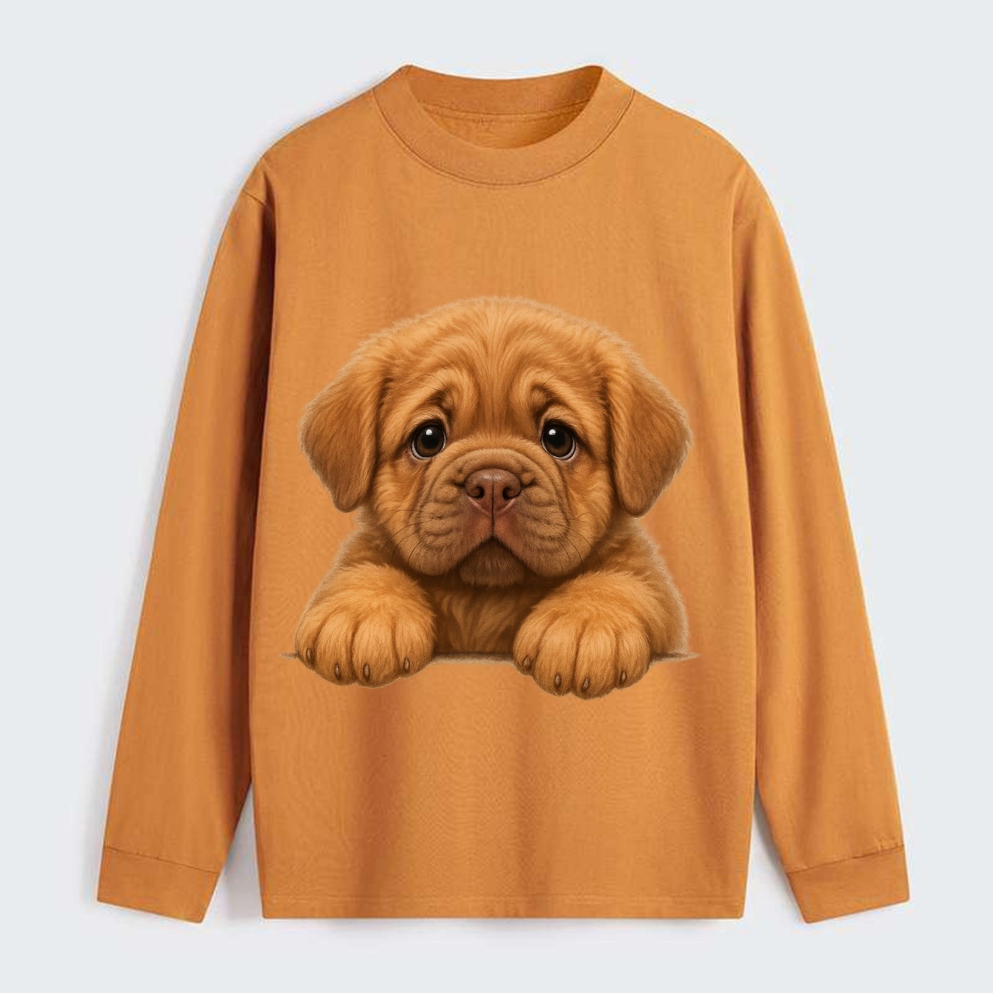 Neapolitan Mastiff  - Classic Long Sleeve Shirt - Orange