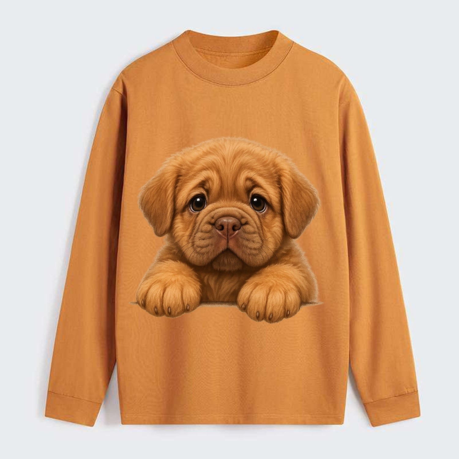 Neapolitan Mastiff  - Classic Long Sleeve Shirt - Orange