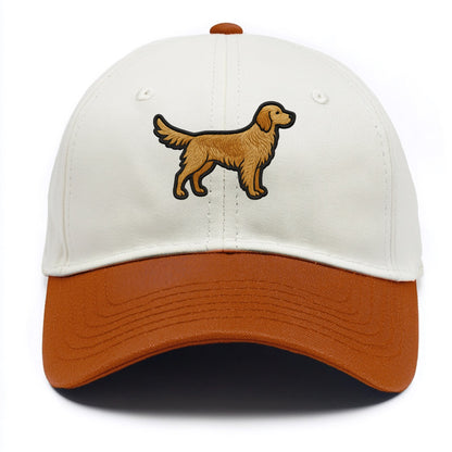 English Setter - Trendy feathered design - Two Tone Cap - Orange