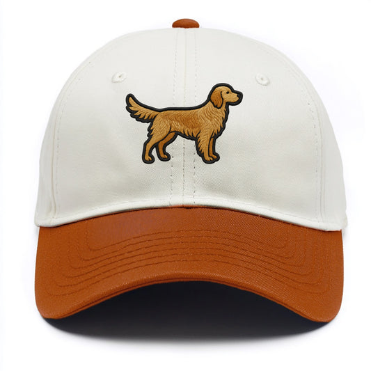 English Setter - Trendy feathered design - Two Tone Cap - Orange
