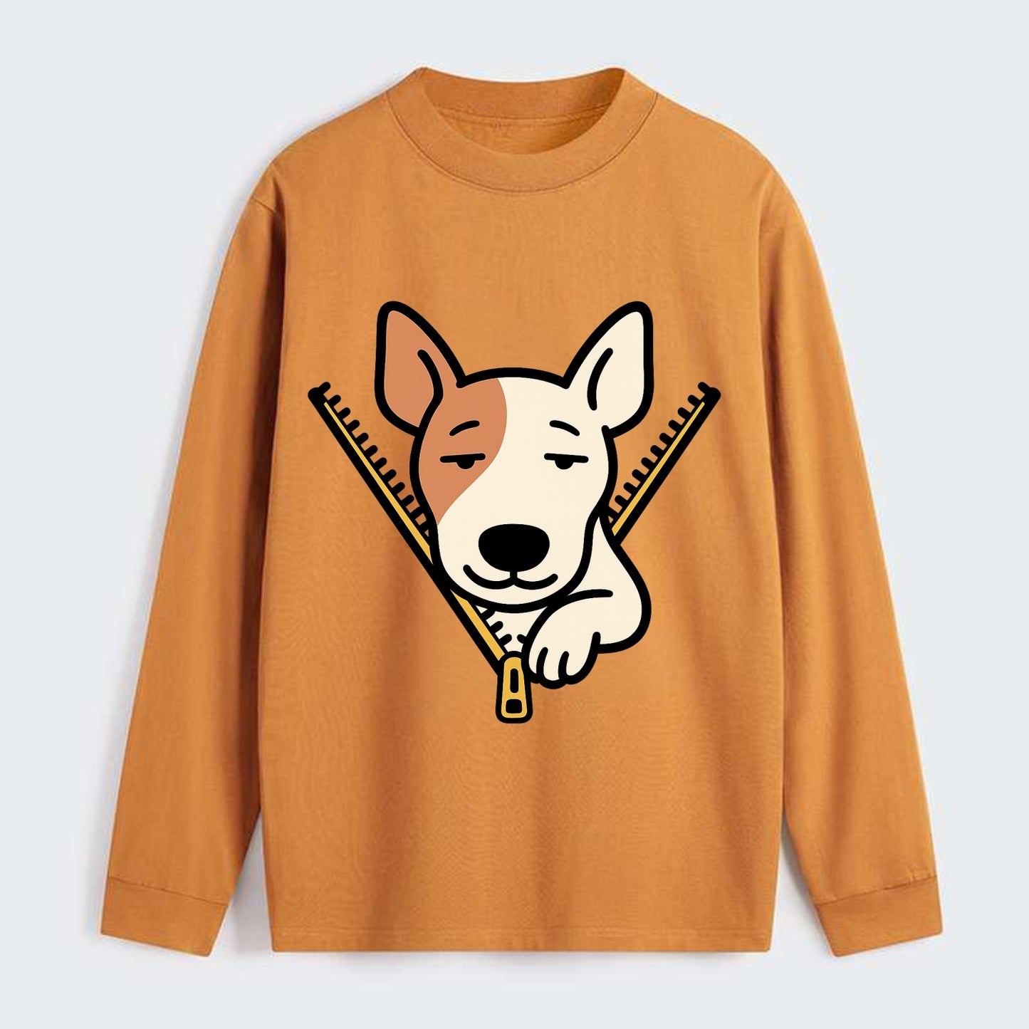 Bull Terrier - Classic Long Sleeve Shirt - Orange