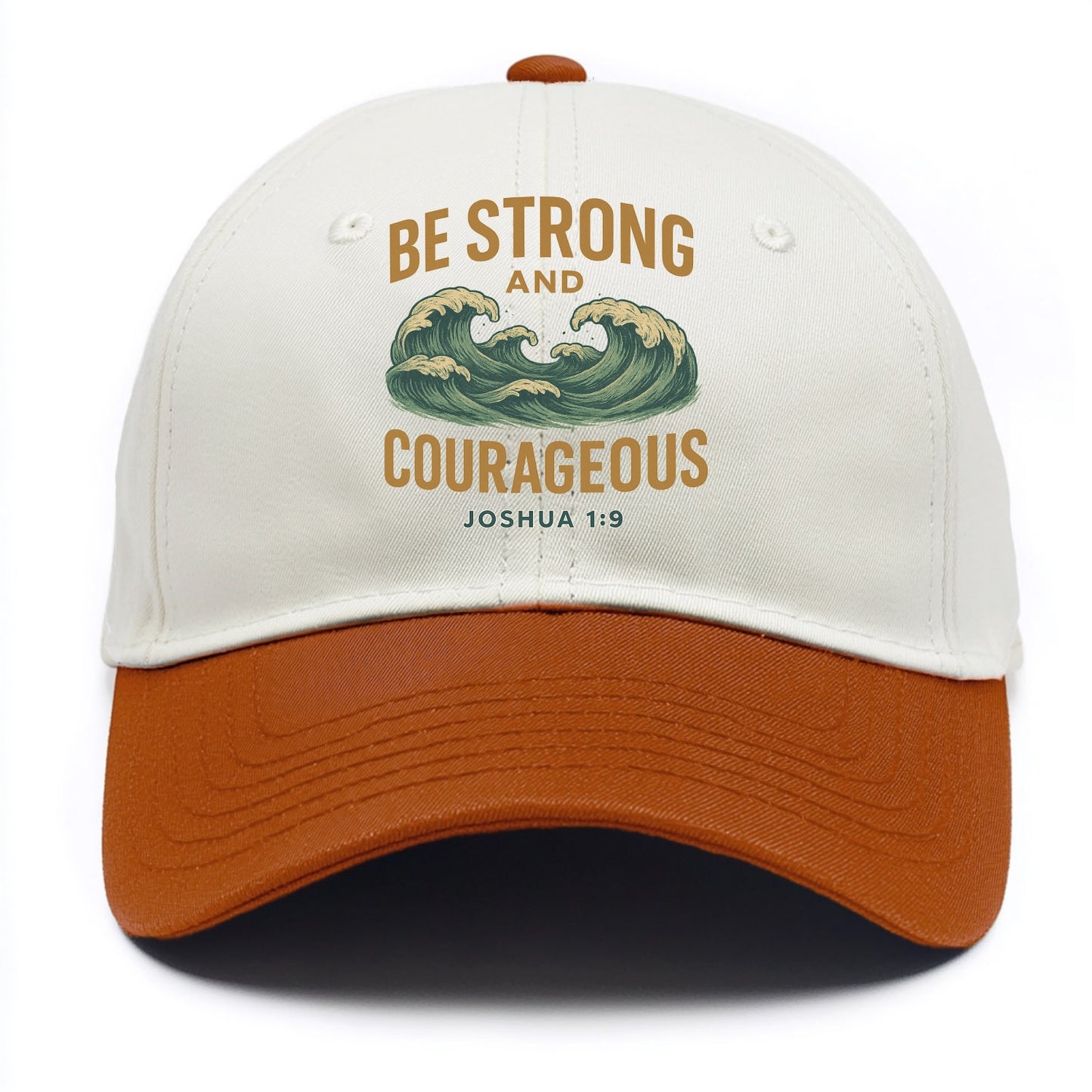 Joshua 1:9 Ocean - Two Tone Cap - Orange