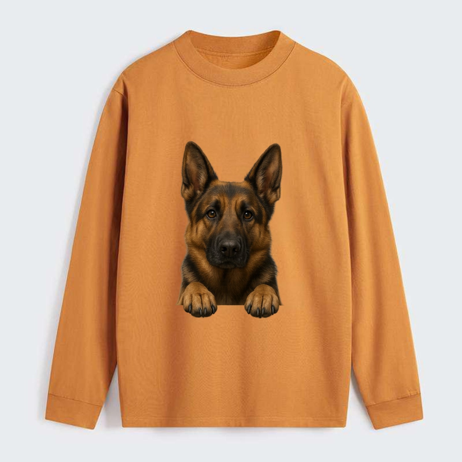 German Shepherd  - Classic Long Sleeve Shirt - Orange