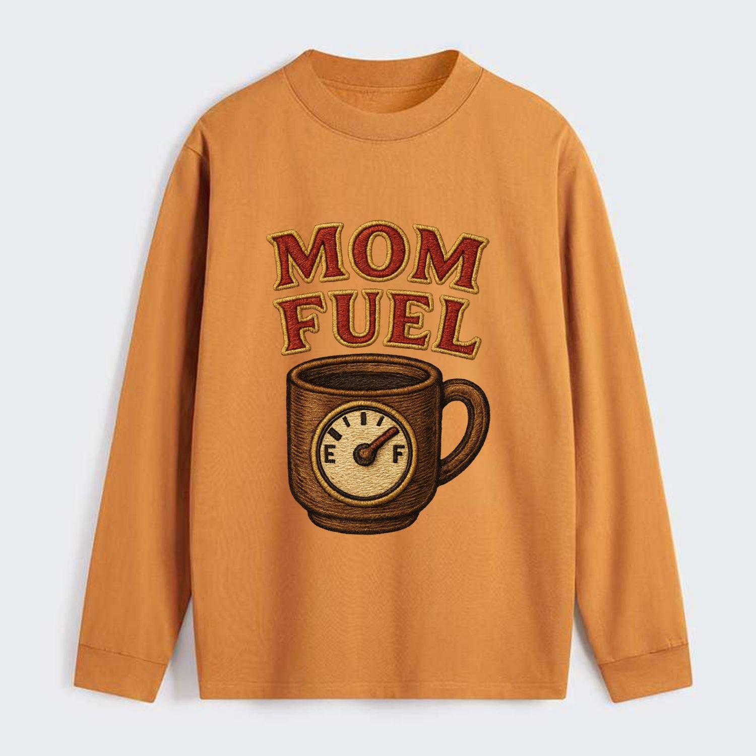 Mom Fuel  - Classic Long Sleeve Shirt - Orange