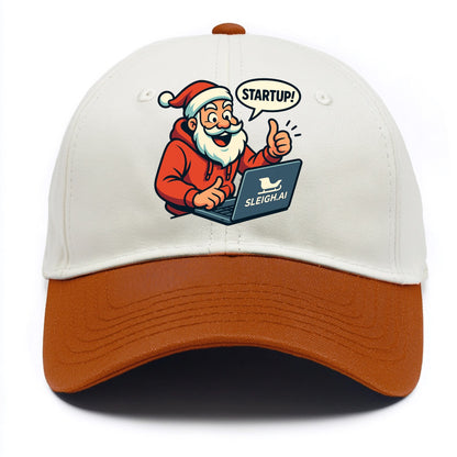 Santa Tech Startup CEO - Two Tone Cap - Orange