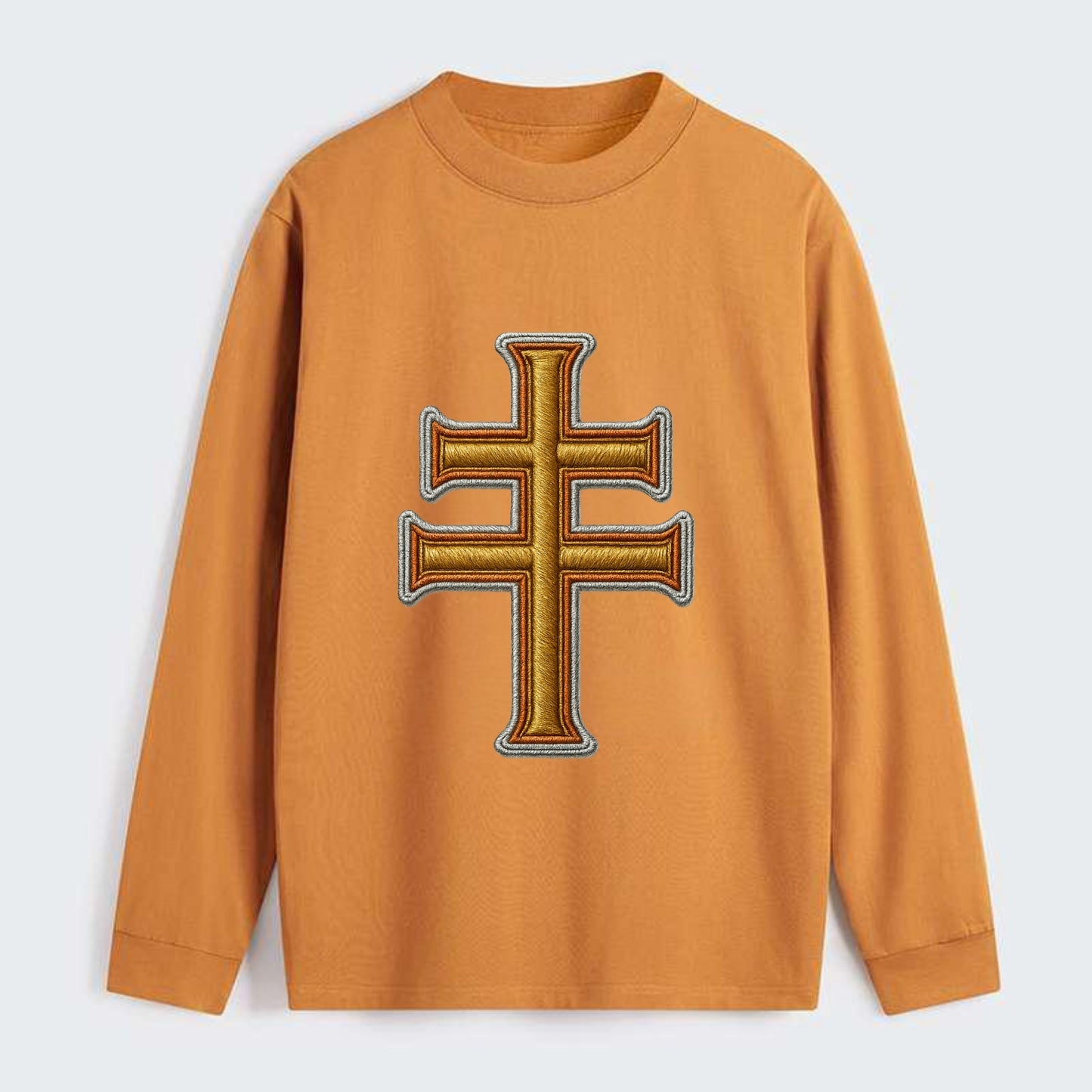 Patriarchal Cross - Classic Long Sleeve Shirt - Orange