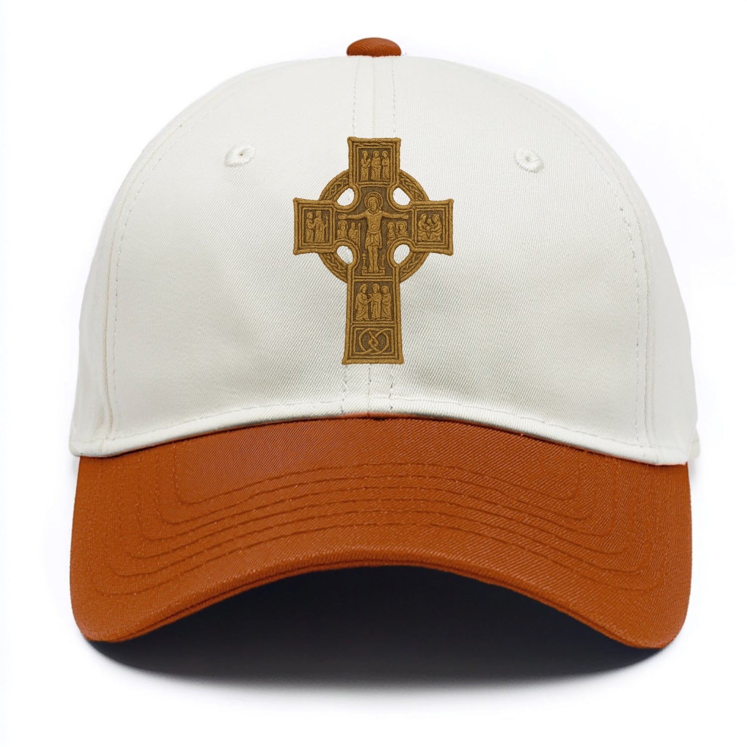 Monasterboice Cross - Two Tone Cap - Orange