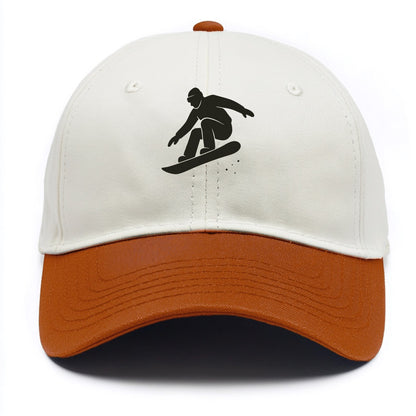 Snowboarder catching air off a jump - Two Tone Cap - Orange
