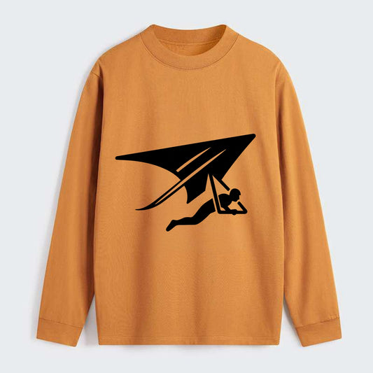Hang glider soaring - Classic Long Sleeve Shirt - Orange