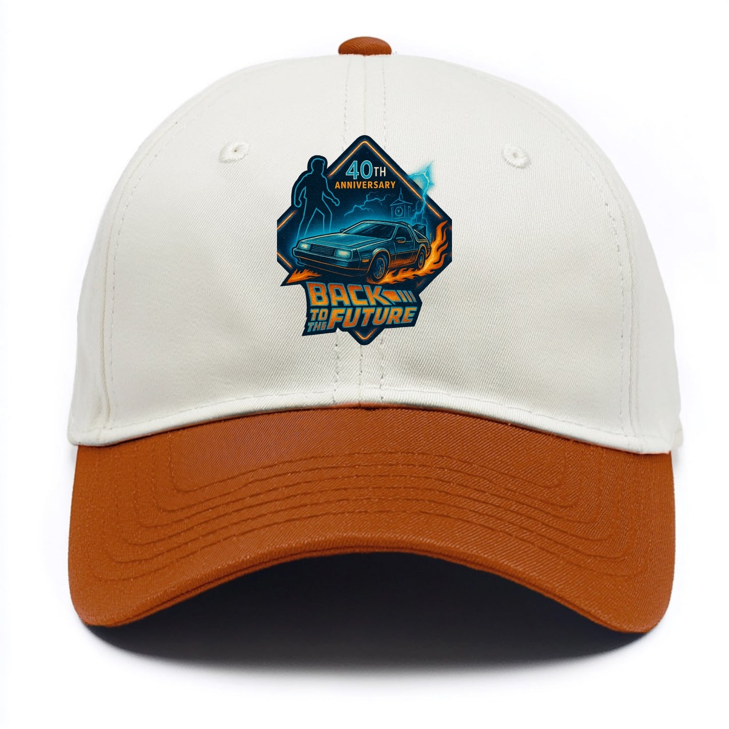 Back To The Future 40th Anniversary 2 - Two Tone Cap - Orange