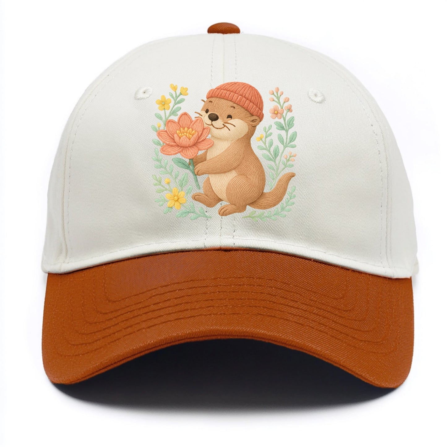 Peach Otter - Two Tone Cap - Orange