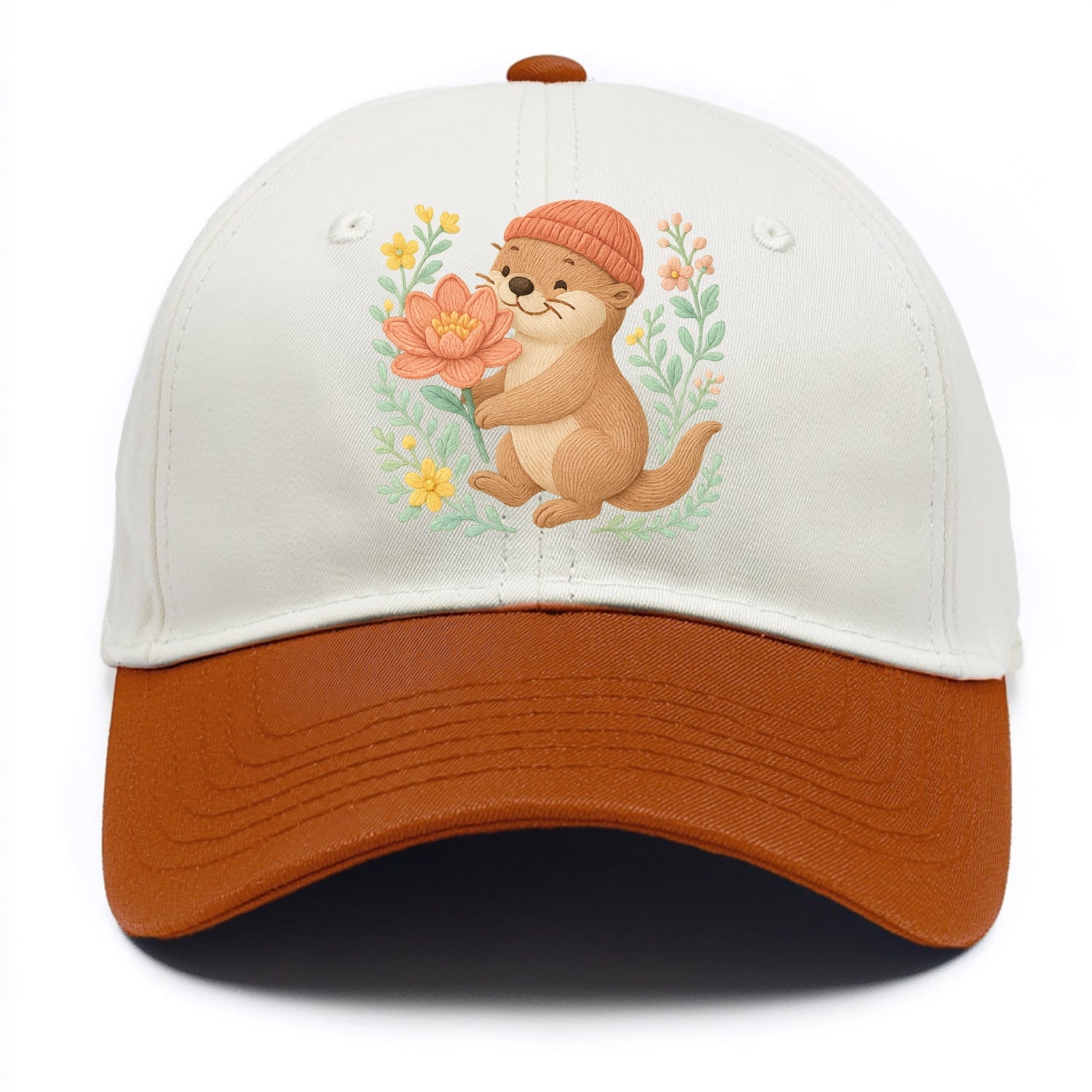 Peach Otter - Two Tone Cap - Orange