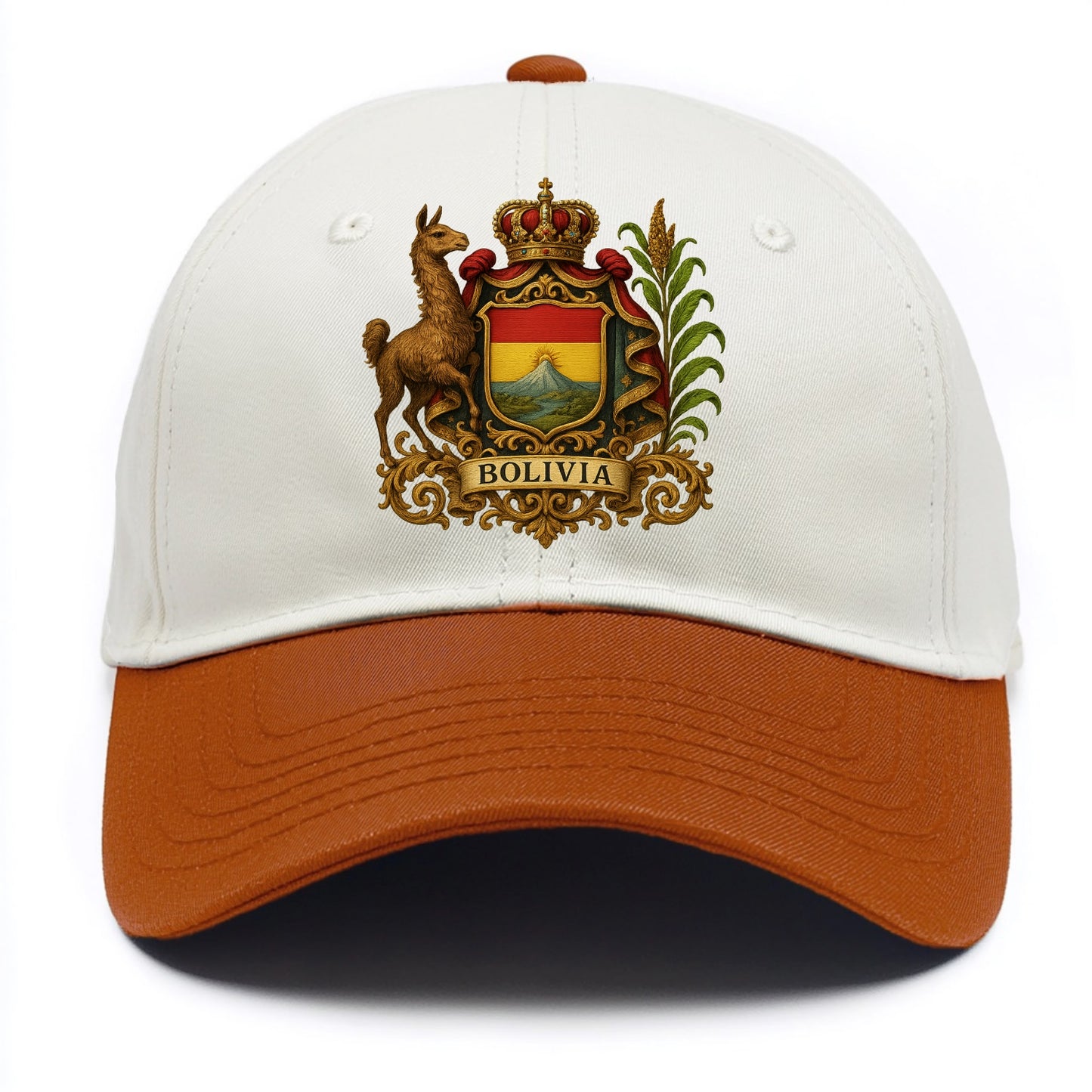 Bolivia Royal Logo  - Two Tone Cap - Orange