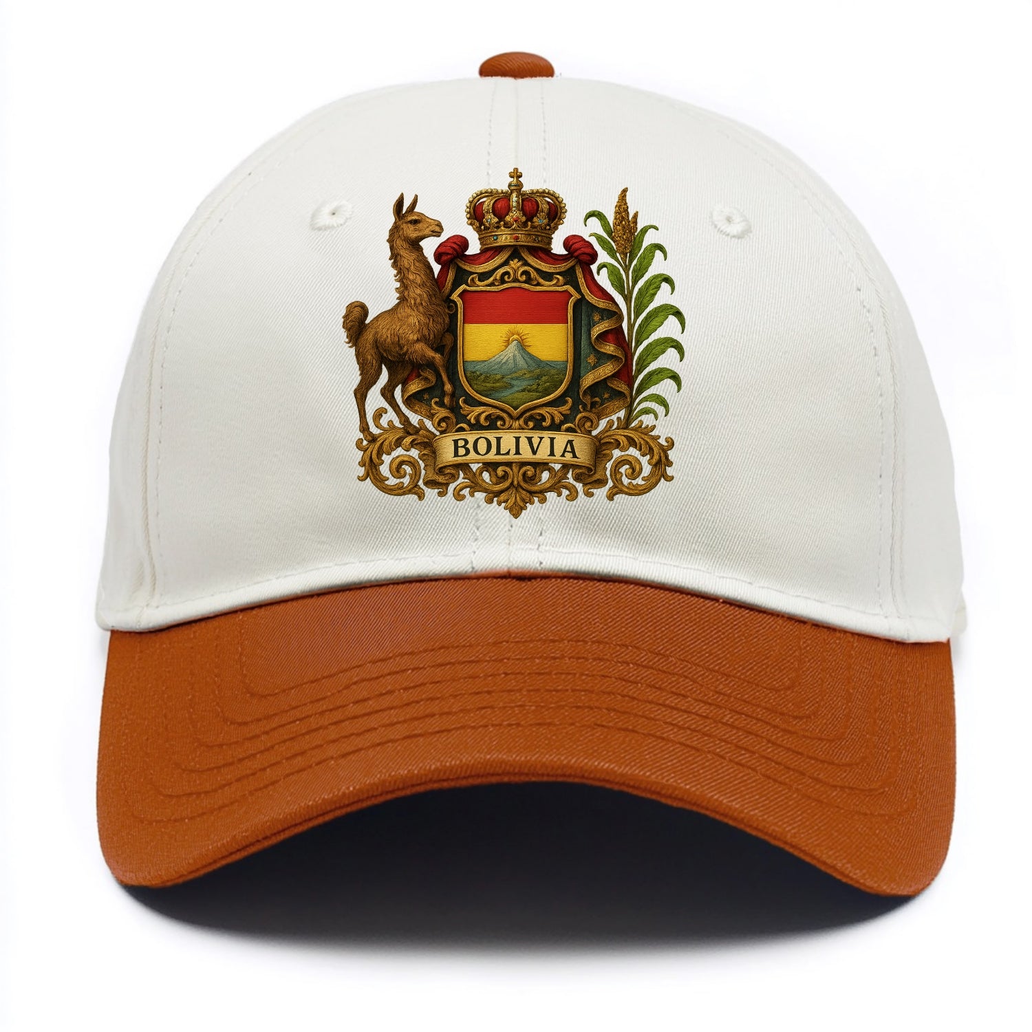 Bolivia Royal Logo  - Two Tone Cap - Orange