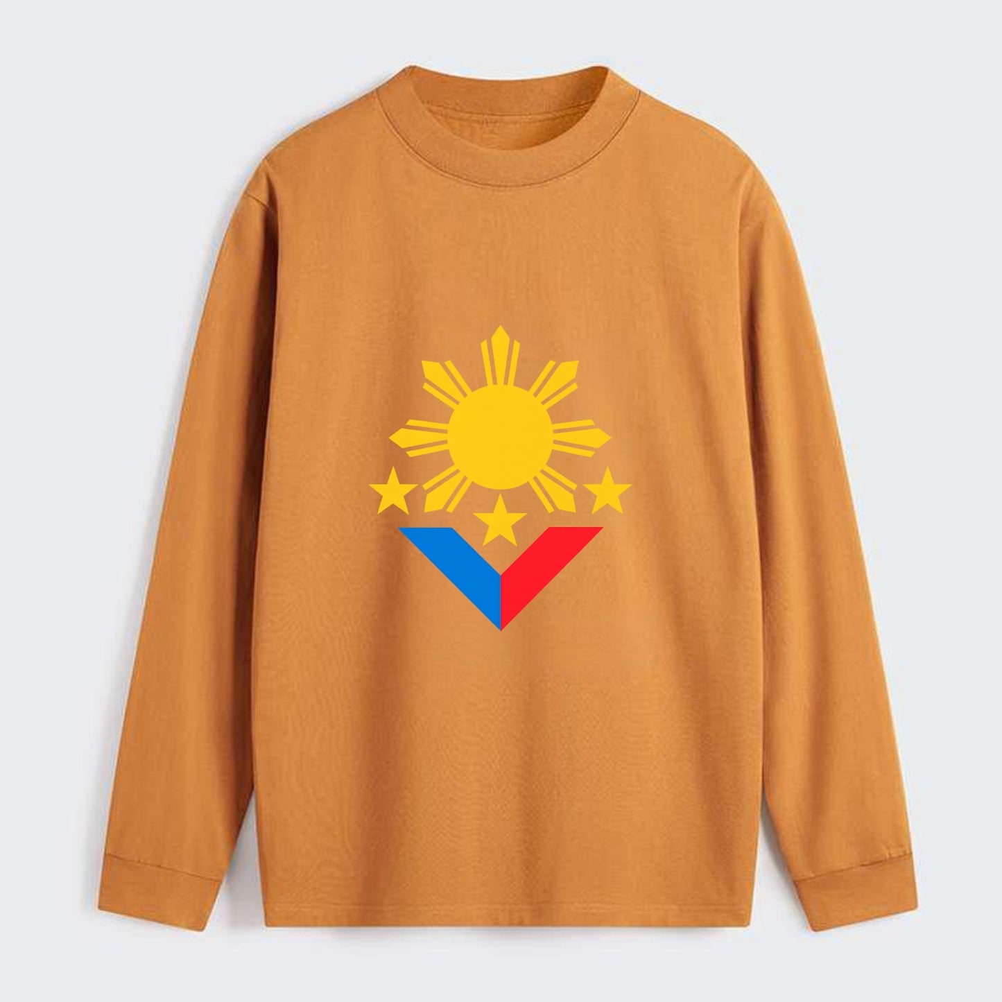 Sun Of Three - Classic Long Sleeve Shirt - Orange