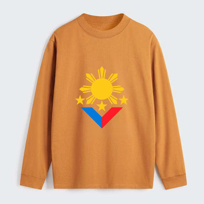 Sun Of Three - Classic Long Sleeve Shirt - Orange