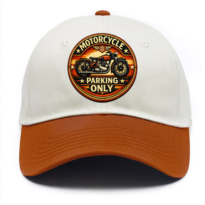 Motorcycle Parking Only - Two Tone Cap - Orange