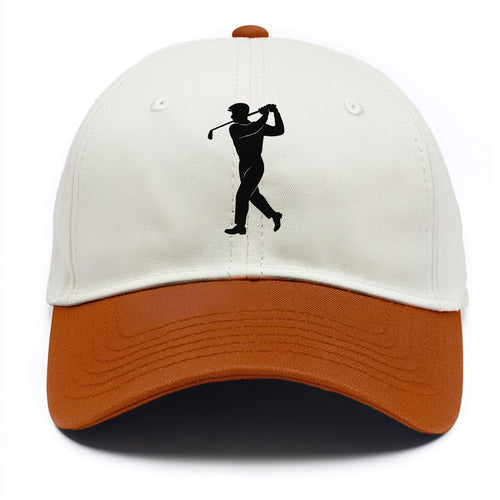 Golfer perfect swing follow-through - Two Tone Cap
