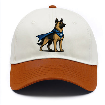 German Shepherd Patriotic Hero  - Two Tone Cap - Orange