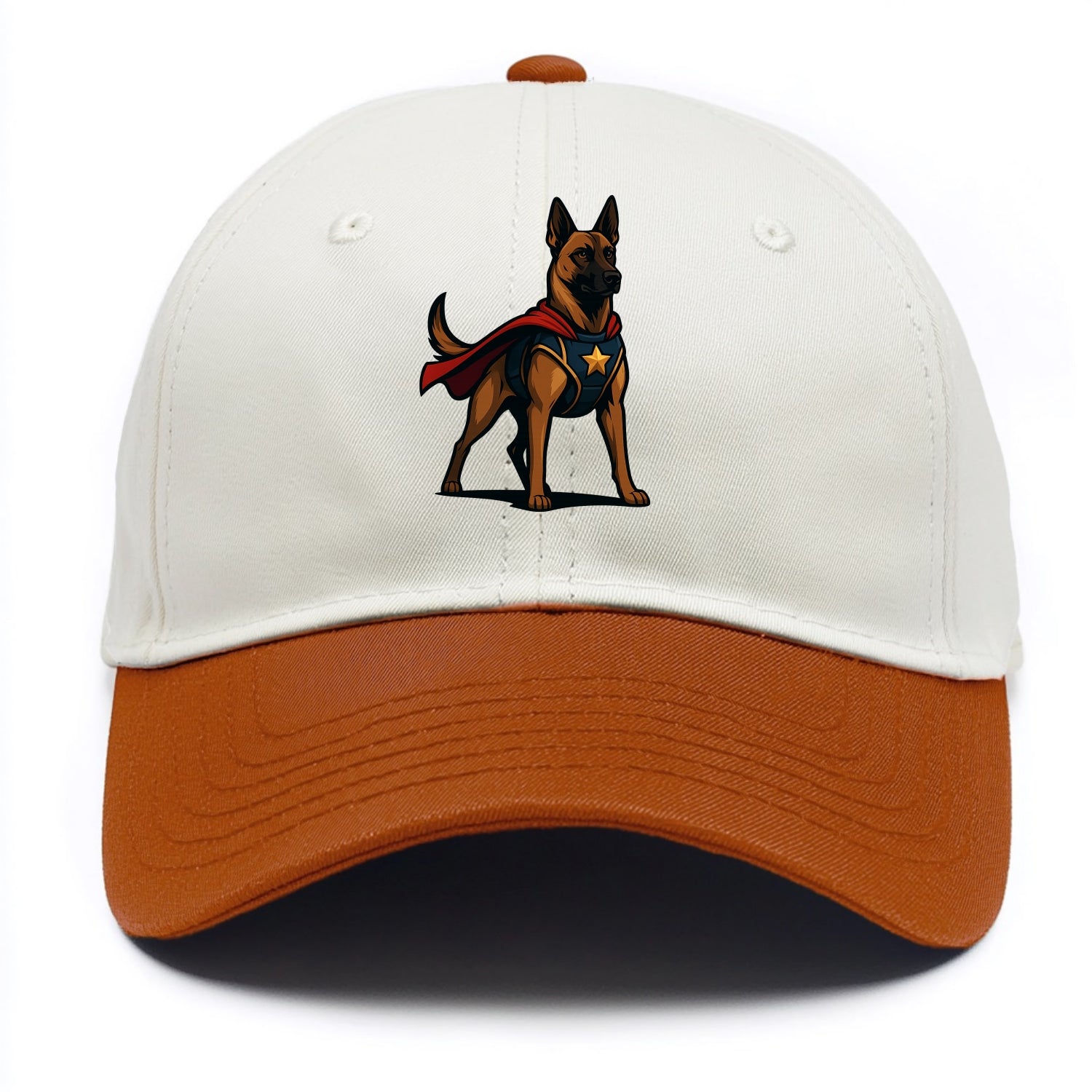 Belgian Malinois Guardian Hero  - Two Tone Cap - Orange
