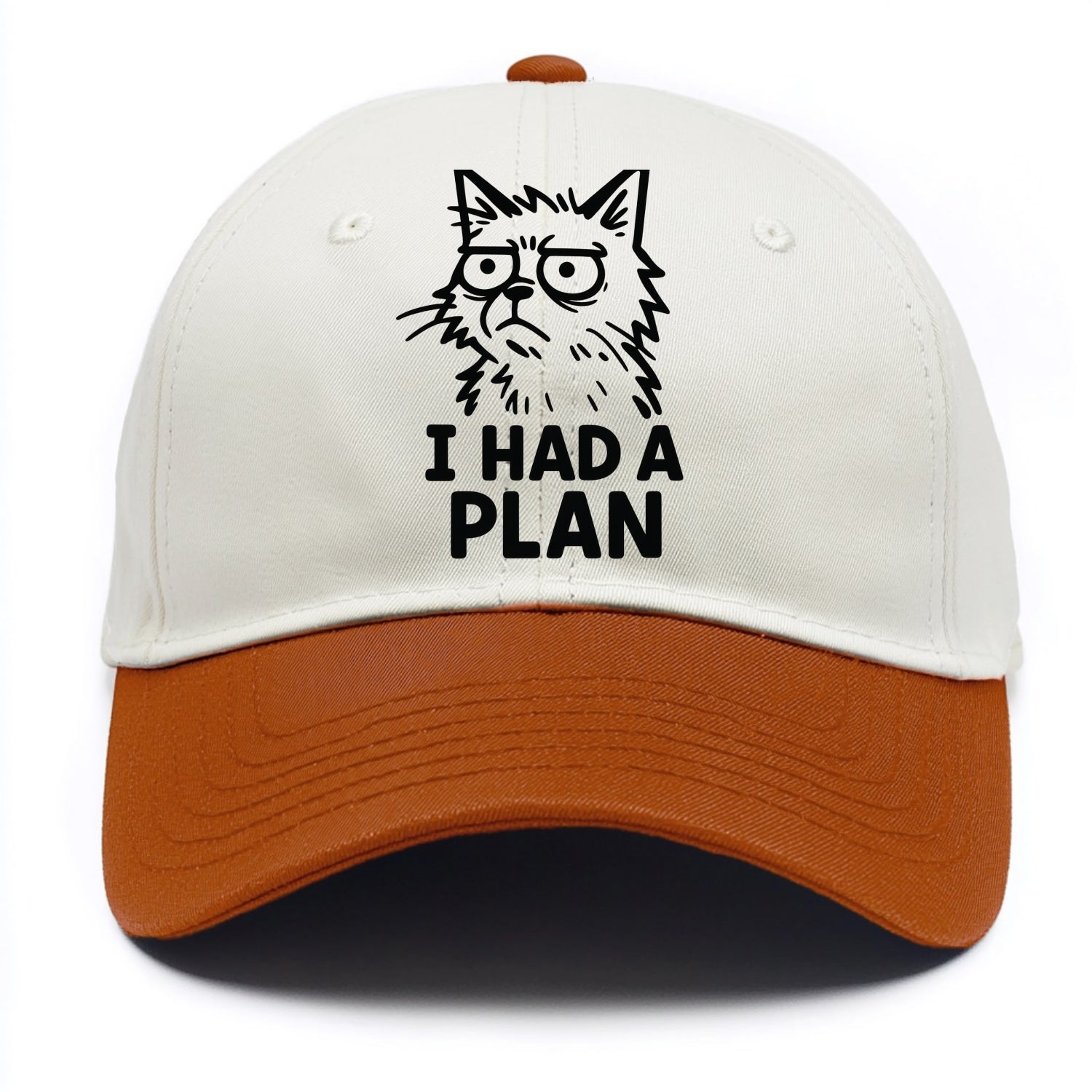 Existential Crisis Cat - Two Tone Cap - Orange