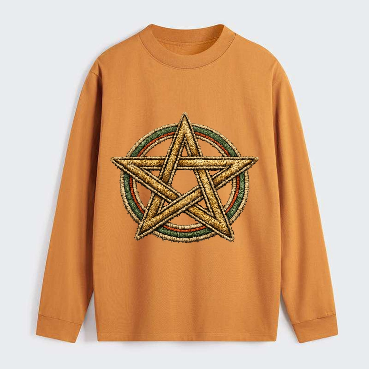 Pentacle Knot - Classic Long Sleeve Shirt - Orange
