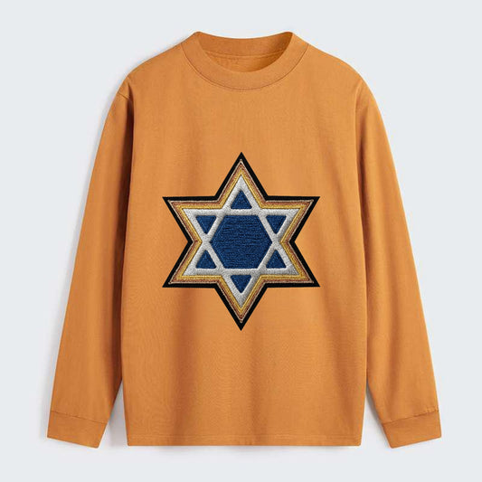 Star of David - Classic Long Sleeve Shirt - Orange