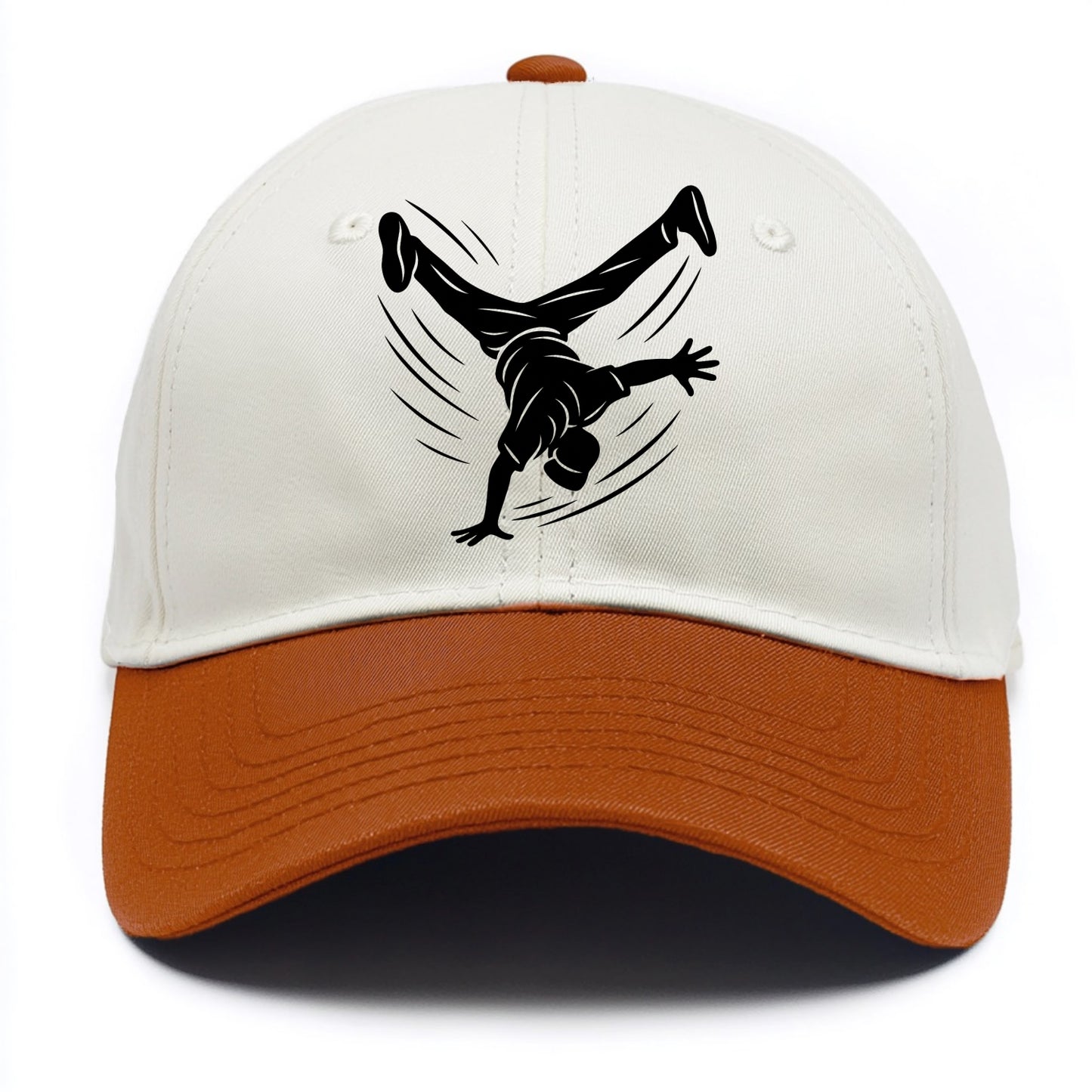 Breakdancer windmill move - Two Tone Cap - Orange