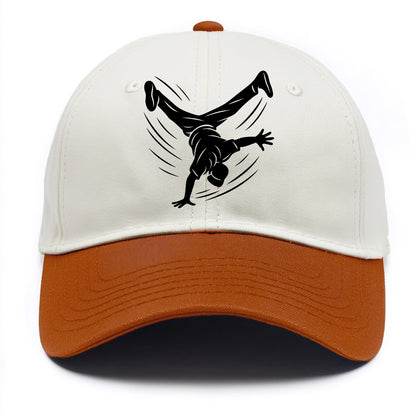 Breakdancer windmill move - Two Tone Cap - Orange