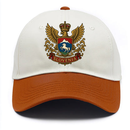 Slovenia Heritage Badge  - Two Tone Cap - Orange