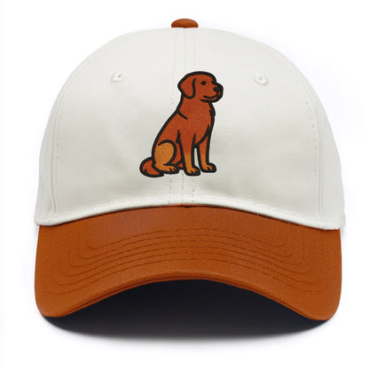 Nova Scotia Duck Tolling Retriever - Red embroidered pose - Two Tone Cap - Orange