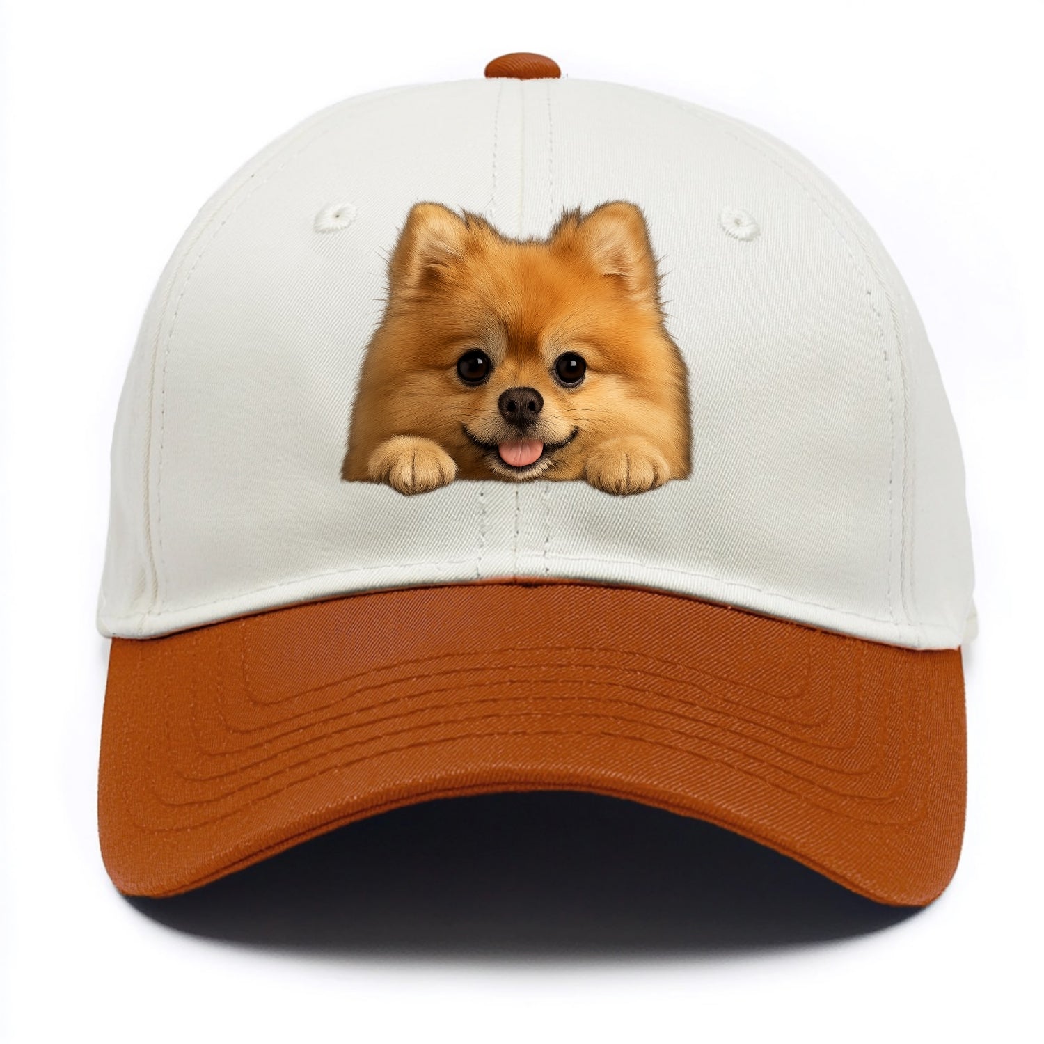 Pomeranian  - Two Tone Cap - Orange