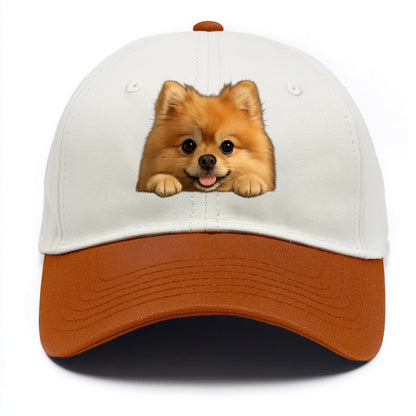 Pomeranian  - Two Tone Cap - Orange