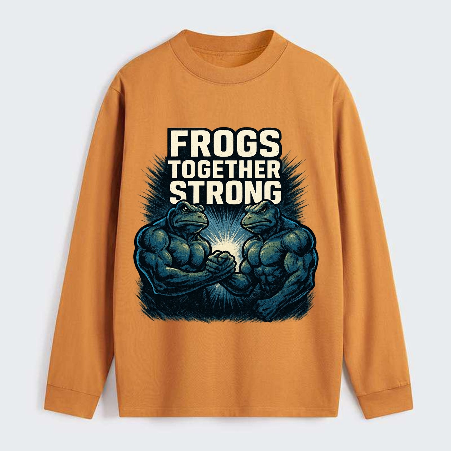 Frogs Together Strong 4 - Classic Long Sleeve Shirt - Orange