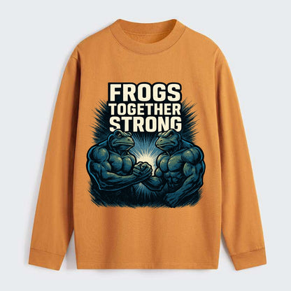 Frogs Together Strong 4 - Classic Long Sleeve Shirt - Orange