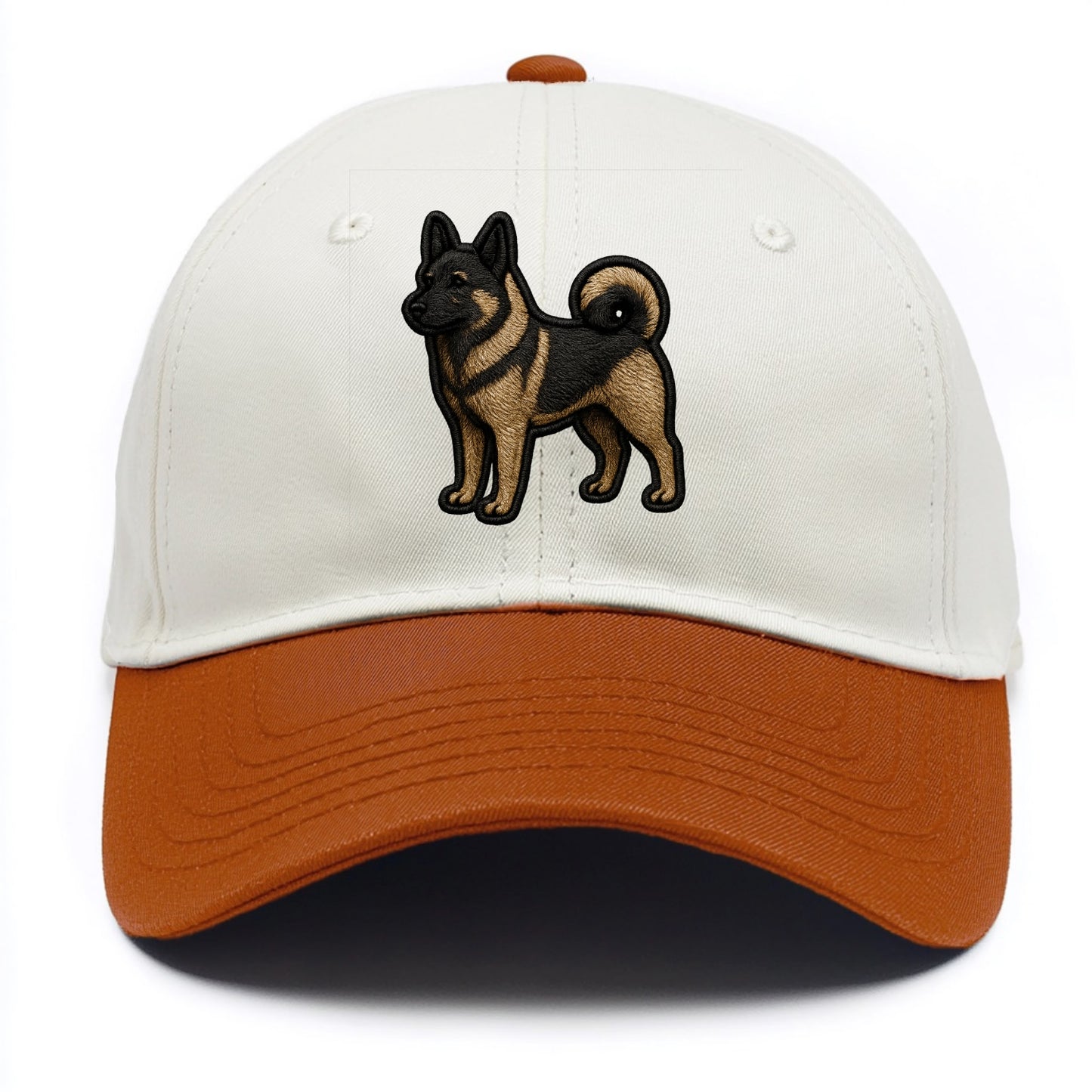Norwegian Elkhound - Trendy Nordic desig - Two Tone Cap - Orange