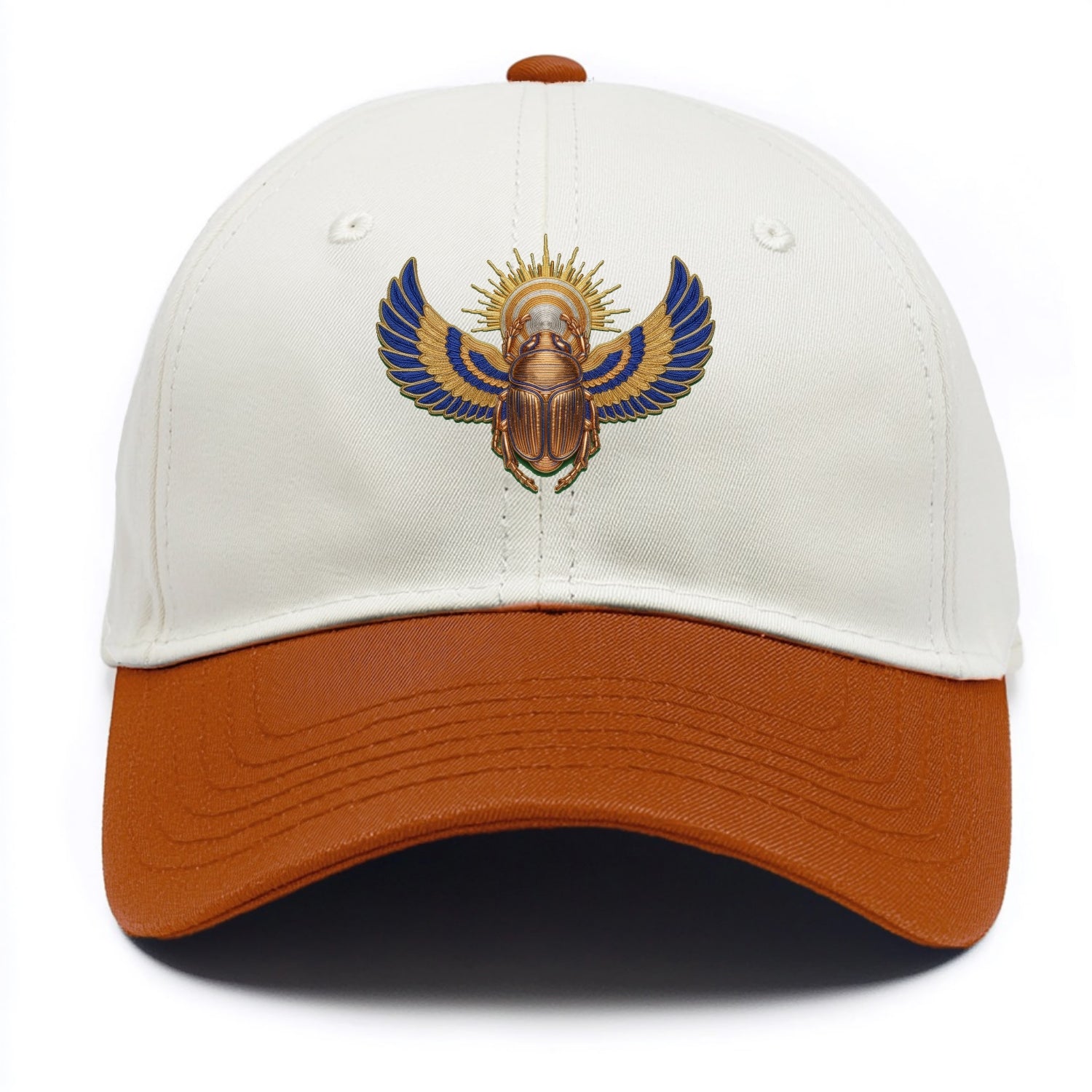 Winged Scarab - Two Tone Cap - Orange