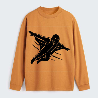 Wingsuit flyer gliding - Classic Long Sleeve Shirt - Orange