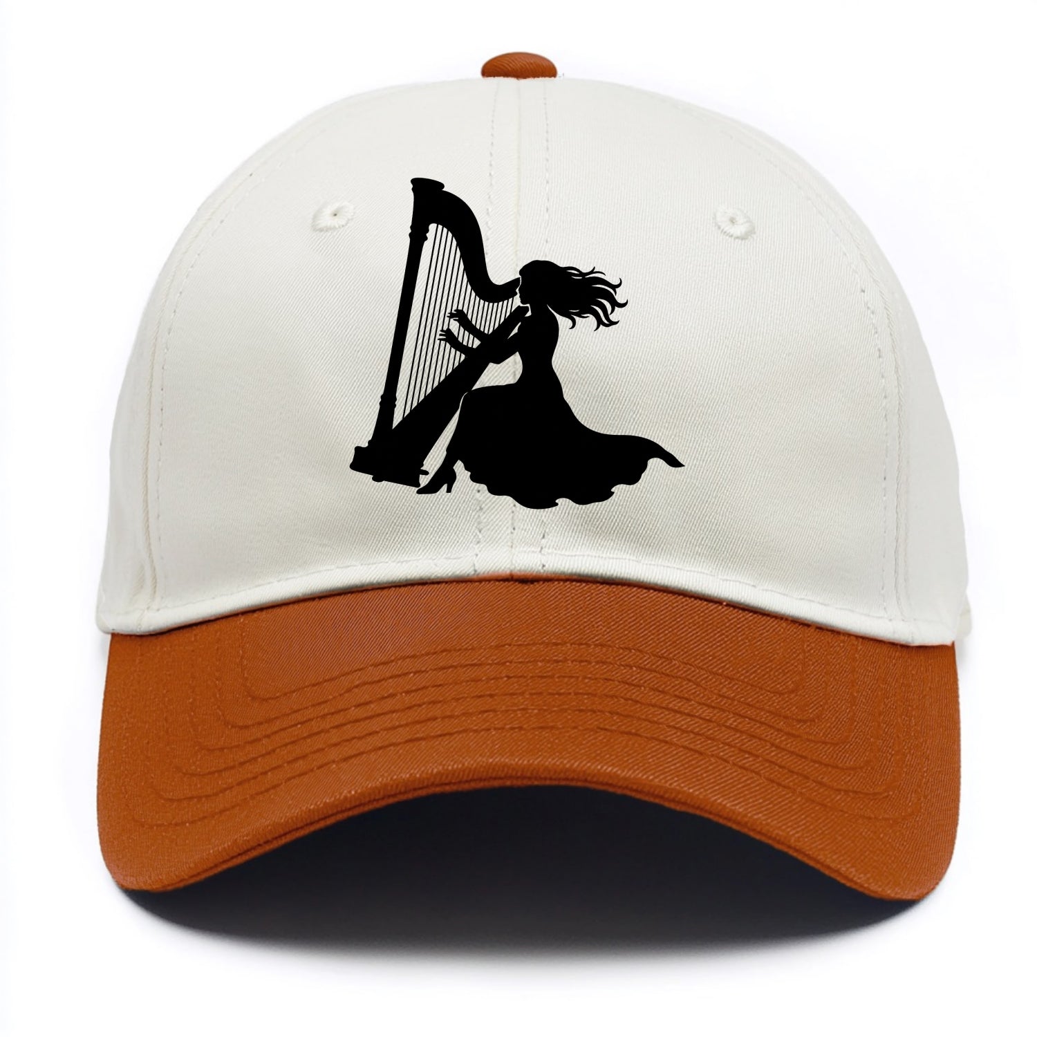 Harpist playing ethereal melody - Two Tone Cap - Orange