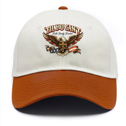 Til You Cant - Eagle Faith Freedom - Two Tone Cap - Orange