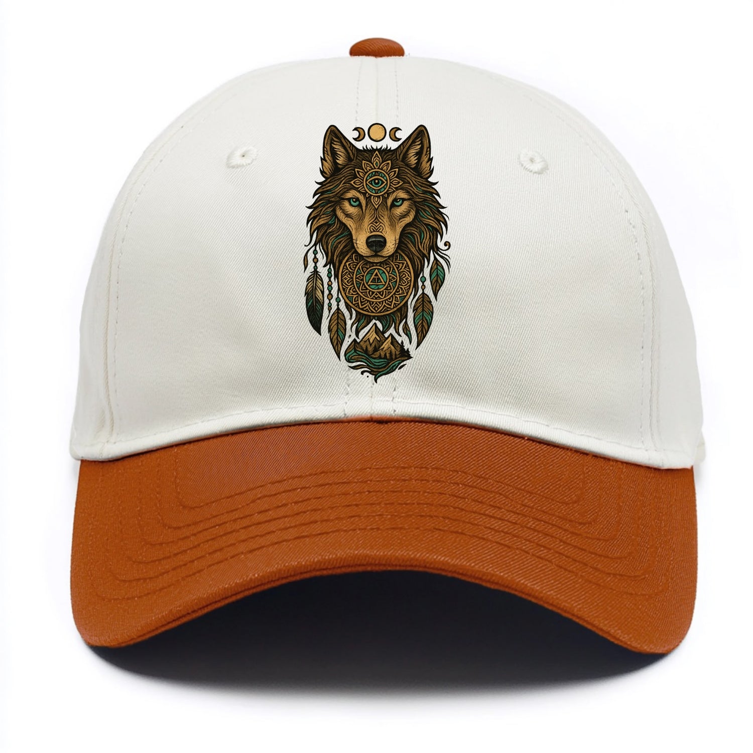 Tattoo Wolf Flash  - Two Tone Cap - Orange