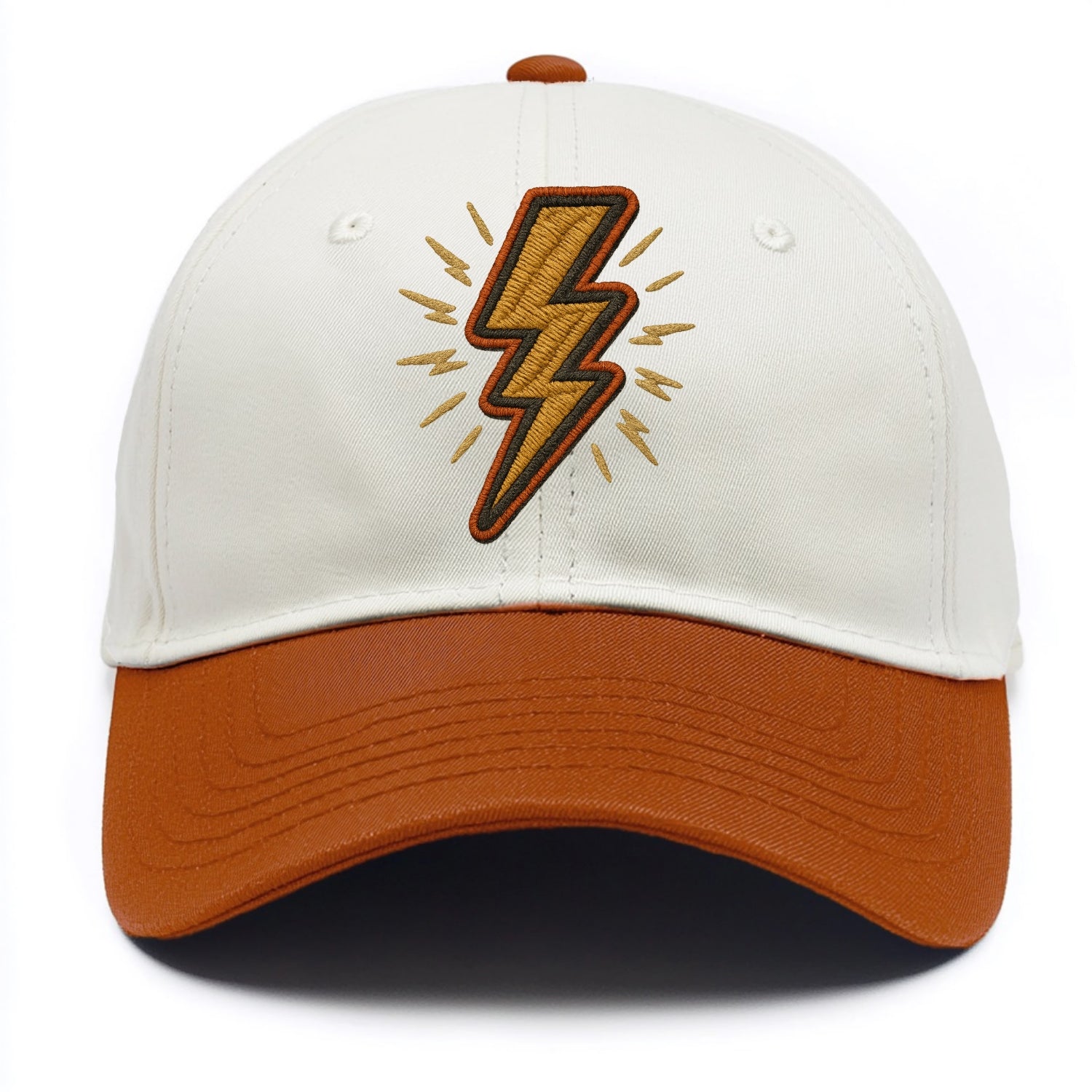 Lightning Bolt  - Two Tone Cap - Orange