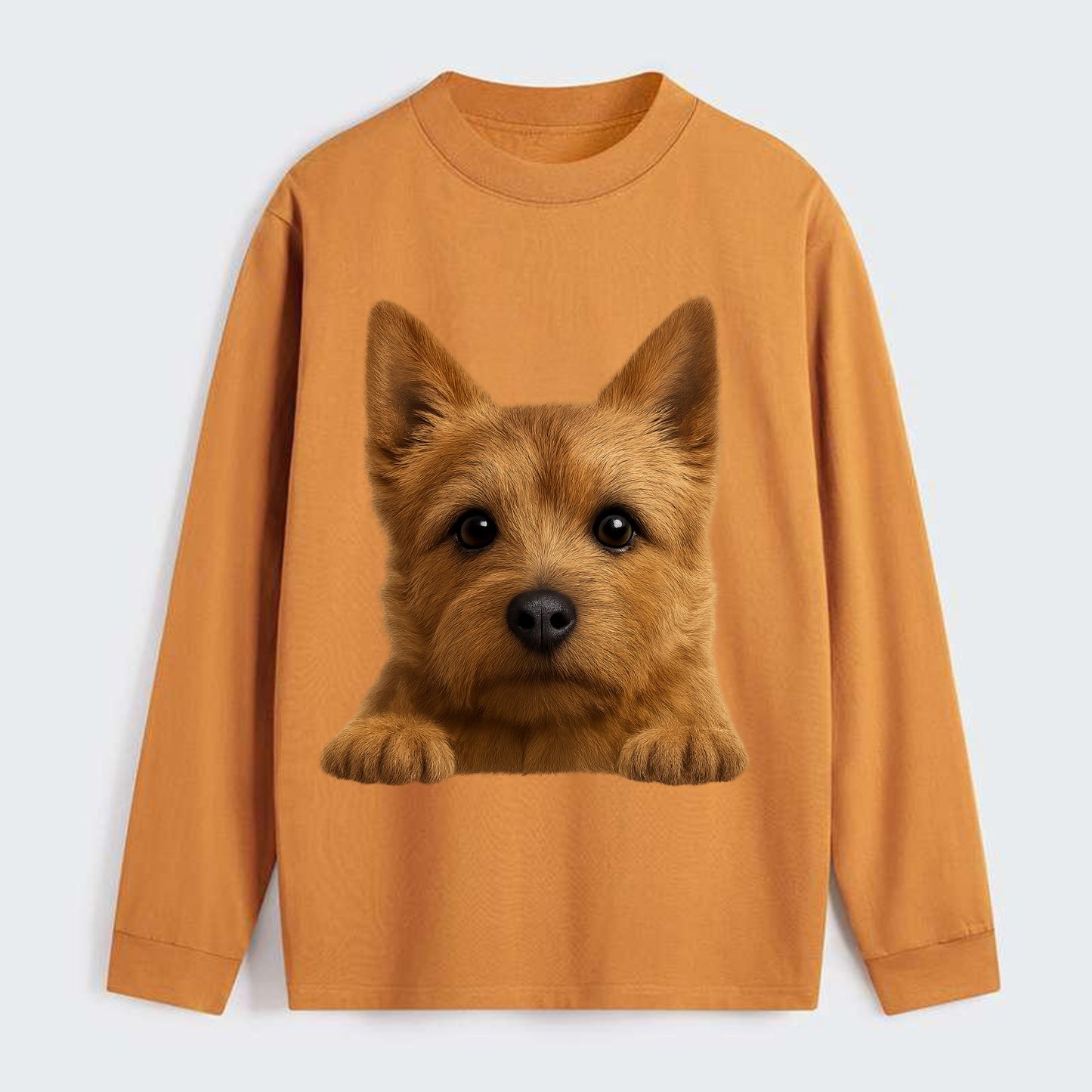 Norwich Terrier  - Classic Long Sleeve Shirt - Orange